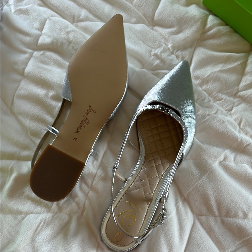 Sam Edelman Silver Metallic Flats - Picture 5 of 5